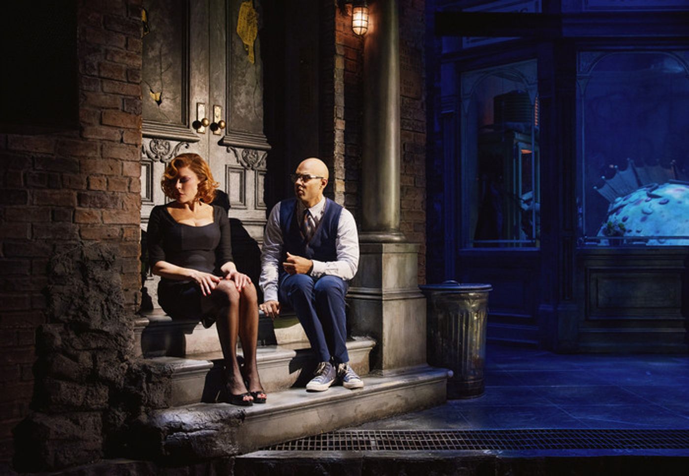 Photos: Sherie Rene Scott and Nicholas Christopher in LITTLE SHOP OF HORRORS  Image