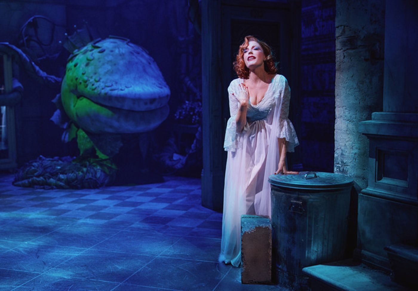 Photos: Sherie Rene Scott and Nicholas Christopher in LITTLE SHOP OF HORRORS  Image