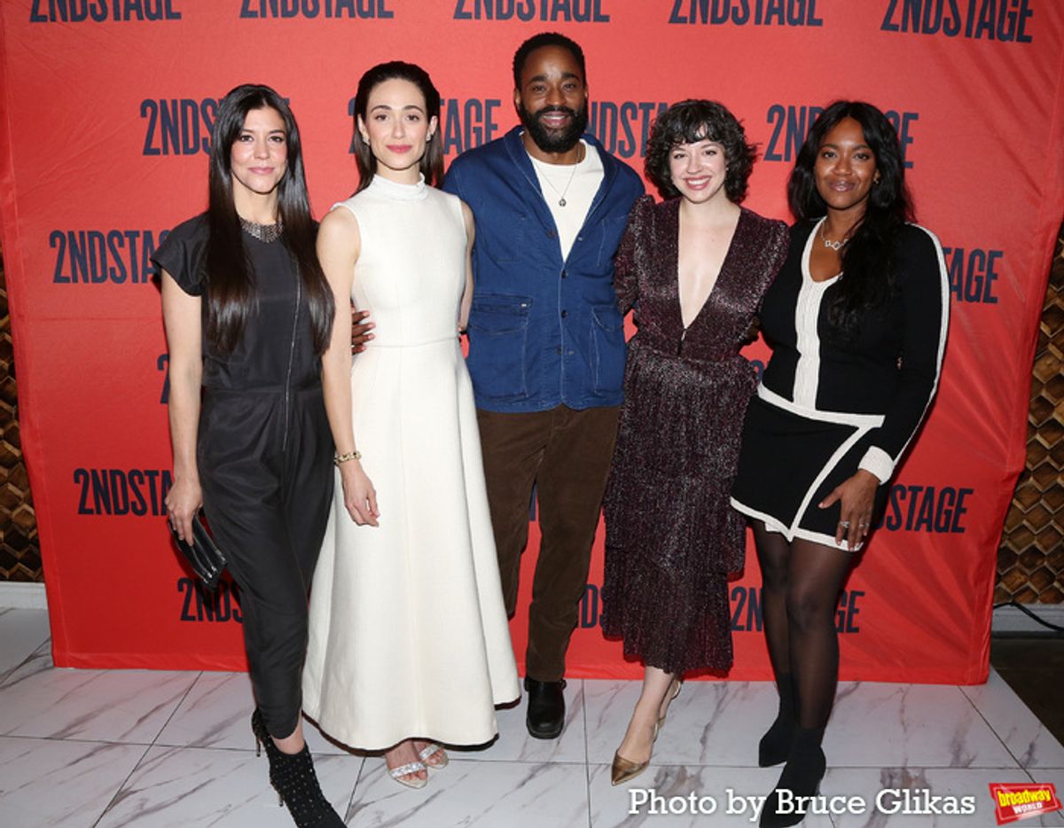 Zoe Winters, Emmy Rossum, Motell Foster, Playwright Amy Berryman and Director Whitney White at 