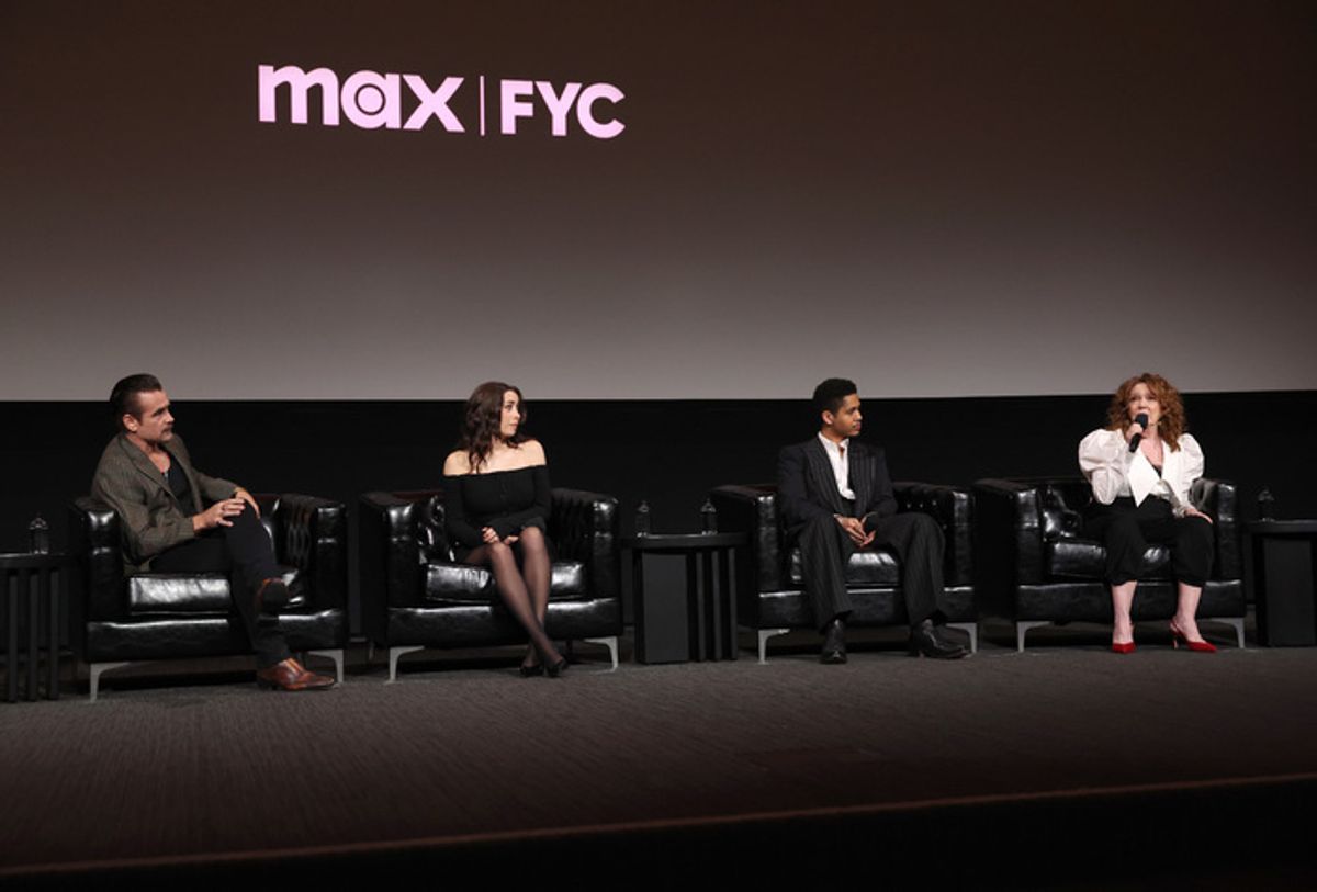 Colin Farrell, Cristin Milioti, Rhenzy Feliz and Deirdre O'Connell at 