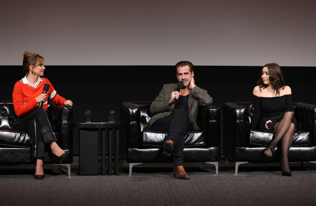Lauren LeFranc, Colin Farrell and Cristin Milioti at 