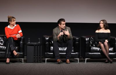 Lauren LeFranc, Colin Farrell and Cristin Milioti  Photo