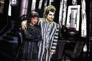Madison Mosley (Lydia) and Justin Collette (Beetlejuice)
@ BroadwayWorld Madison Mosley (Lydia) and Justin Collette (Beetlejuice)
Photo