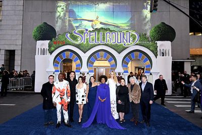 Nathan Lane, Tituss Burgess, Javier Bardem, Rachel Zegler, Vicky Jenson, Jenifer Lewi Photo