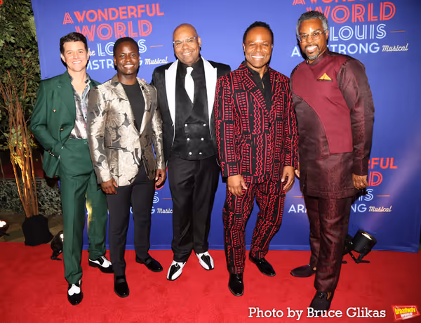 Jason Forbach, James T. Lane, James Monroe Iglehart, Gavin Gregory and DeWitt Fleming Photo