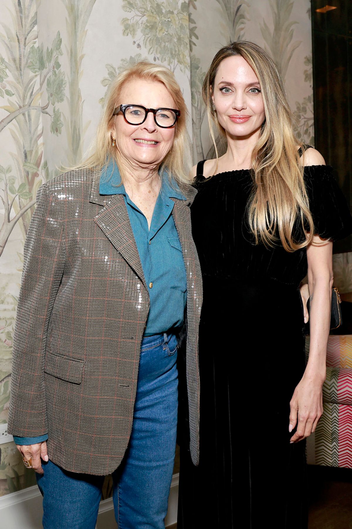 Candice Bergen and Angelina Jolie at 