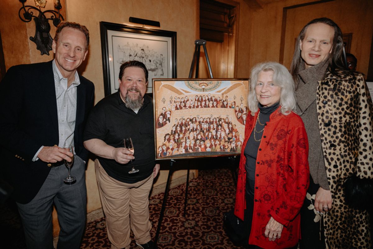 Ted Stimpson, Justin 'Squigs' Robertson, Louise Kerz Hirschfeld, Jordan Roth