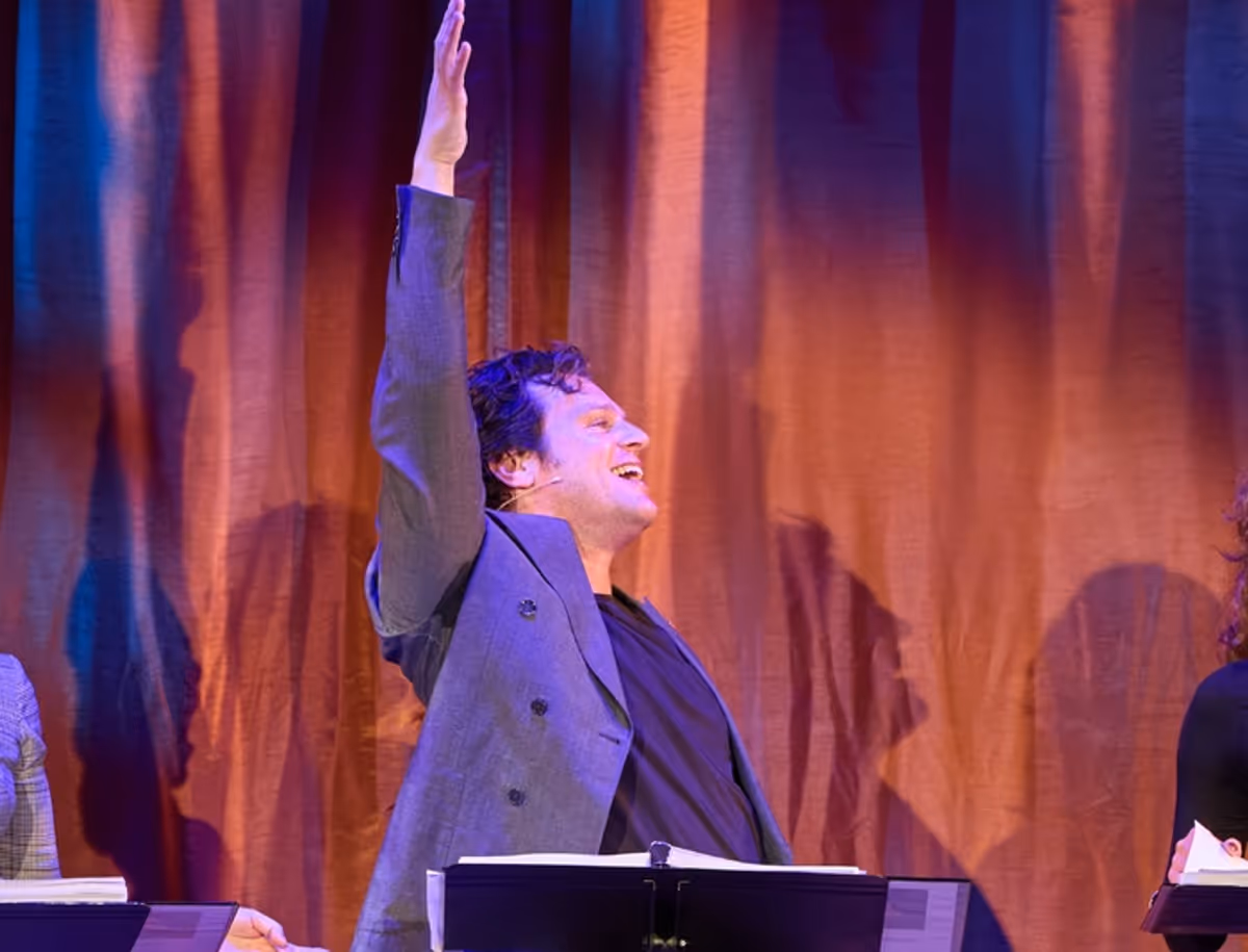 Jonathan Groff at Photos: Jonathan Groff in Benefit Concert of Broadway-Bound JUST IN TIME