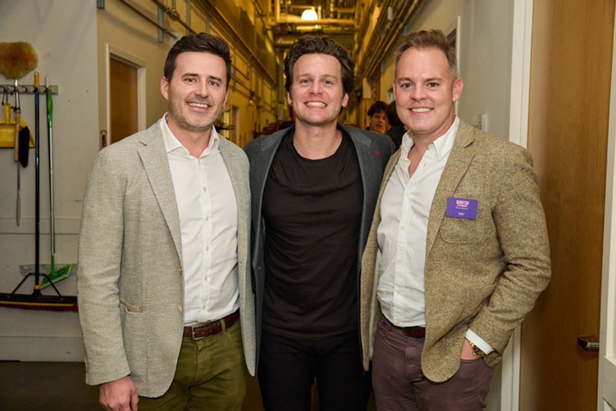 Andy Flick, Jonathan Groff, and David Ochsman at 