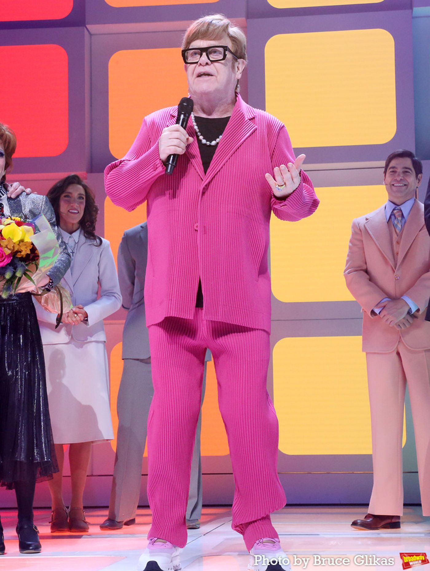 Photos: Elton John Joins the Cast of TAMMY FAYE For Opening Night Curtain Call  Image