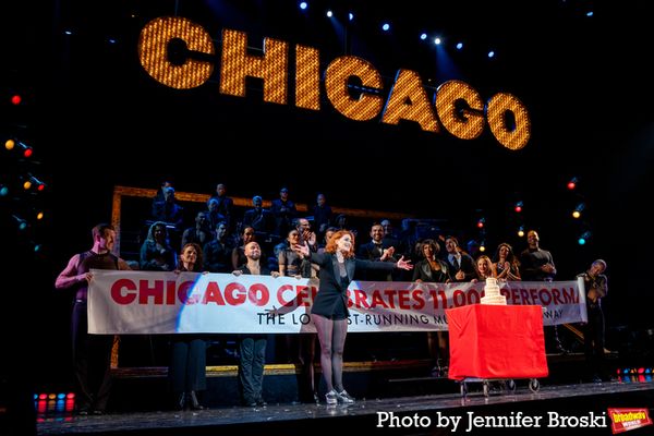 Dylis Croman and the cast of CHICAGO Photo