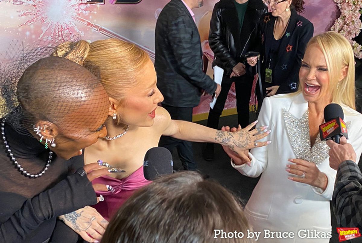 Cynthia Erivo, Ariana Grande and Kristin Chenoweth at 