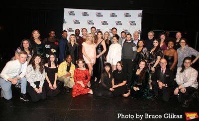 NEW YORK, NEW YORK - NOVEMBER 18: The cast of "Shit.Meet. Fan." poses at the opening  Photo