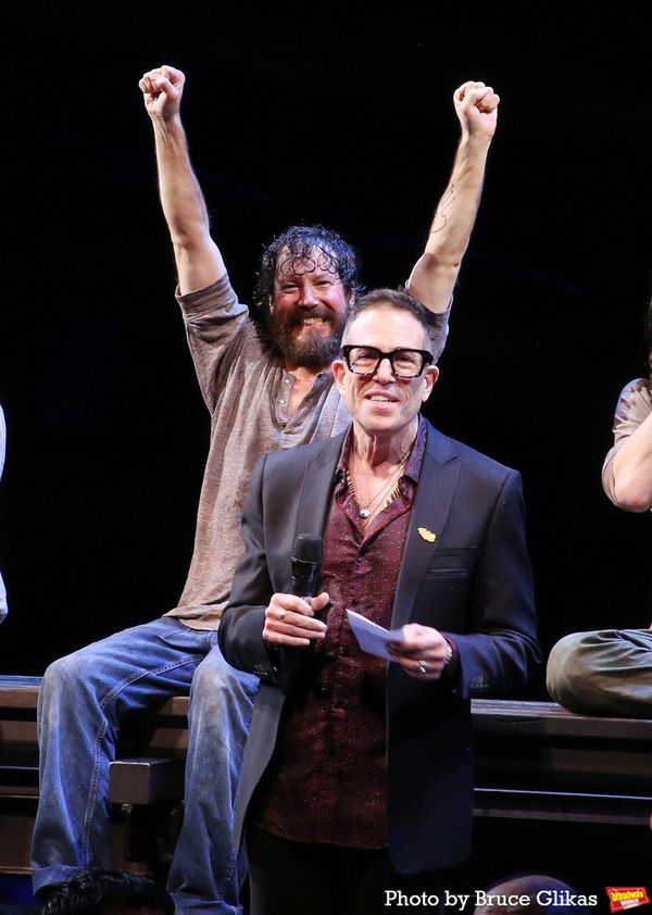 John Gallagher Jr. and Director Michael Mayer  Photo