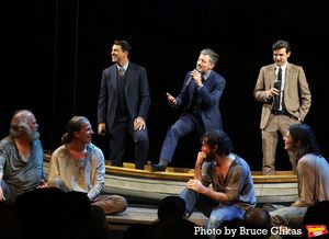 Wayne Duvall, Stark Sands, Bob Crawford, Scott Avett, John Gallagher Jr., Seth Avett and Adrian Blake Enscoe @ BroadwayWorld Wayne Duvall, Stark Sands, Bob Crawford, Scott Avett, John Gallagher Jr., Seth Avett Photo