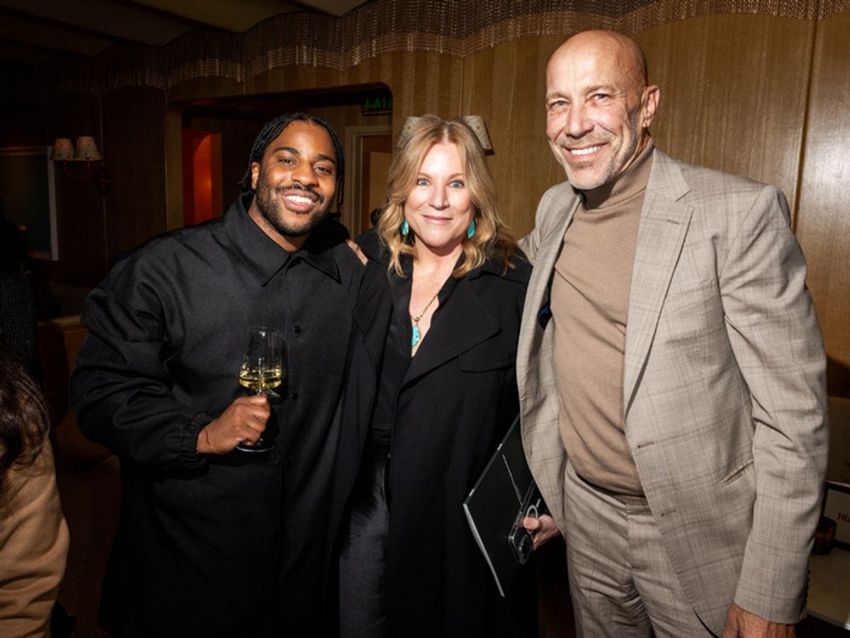 Malcolm Washington (L) and David J. Bomba (R) at 