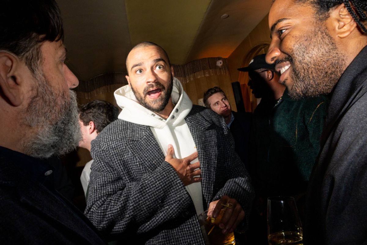 Jesse Williams (C) and Malcolm Washington (R)  at 