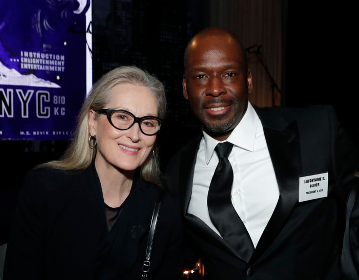 Meryl Streep and LaFontaine E. Oliver  at 