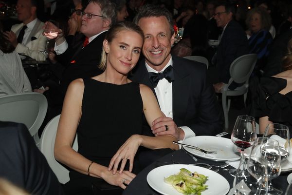 Alexi Ashe and Seth Meyers  Photo