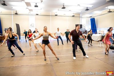 Keely Beirne, Casey Garvin, and the cast of WHITE CHRISTMAS Photo