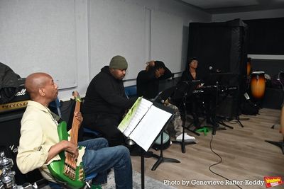 Lonnie Plaxico, Michael Cruse, Aris Dolce Jr. and Deah Love Harriott (Music Director  Photo