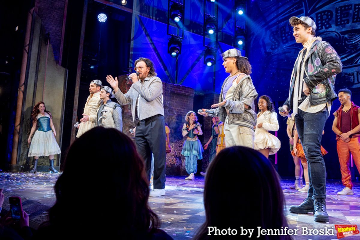 JC Chasez and the cast of & JULIET at 
