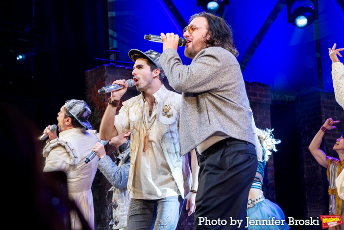 JC Chasez and the cast of & JULIET at 