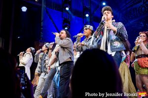 JC Chasez and the cast of & JULIET @ BroadwayWorld JC Chasez and the cast of & JULIET Photo