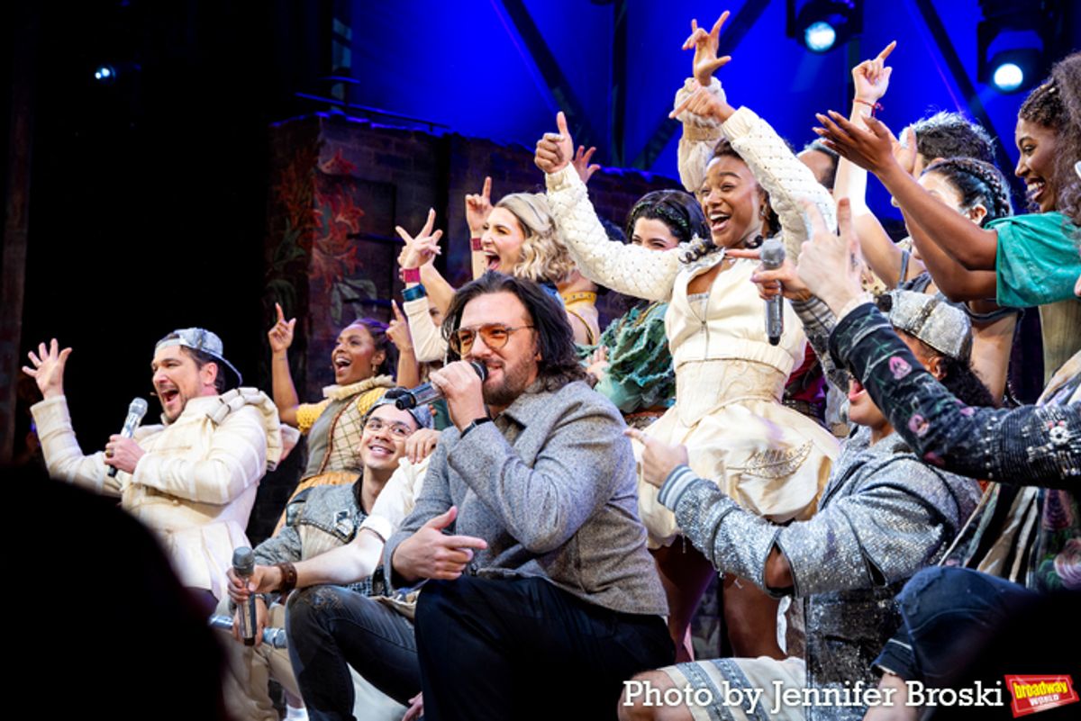 JC Chasez and the cast of & JULIET at 
