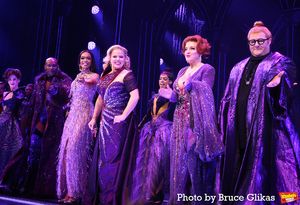 Taurean Everett, Michelle Williams, Megan Hilty, Jennifer Simard, Christopher Sieber  Photo