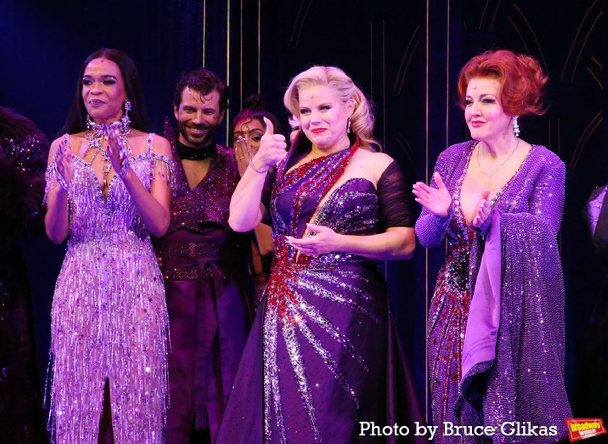 Michelle Williams, Megan Hilty and Jennifer Simard at 