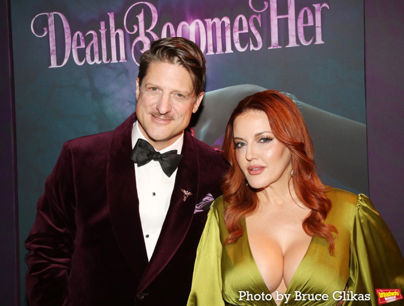Photos: Cast & Creative Team of DEATH BECOMES HER Walk the Opening Night Purple Carpet Photos: Cast & Creative Team of DEATH BECOMES HER Walk the Opening Night Purple Carpet Image
