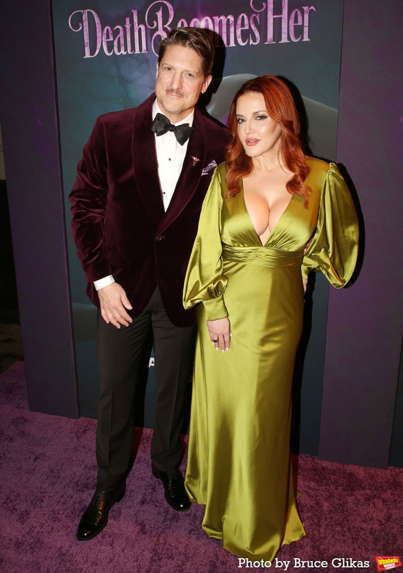 Photos: Cast & Creative Team of DEATH BECOMES HER Walk the Opening Night Purple Carpet Photos: Cast & Creative Team of DEATH BECOMES HER Walk the Opening Night Purple Carpet Image