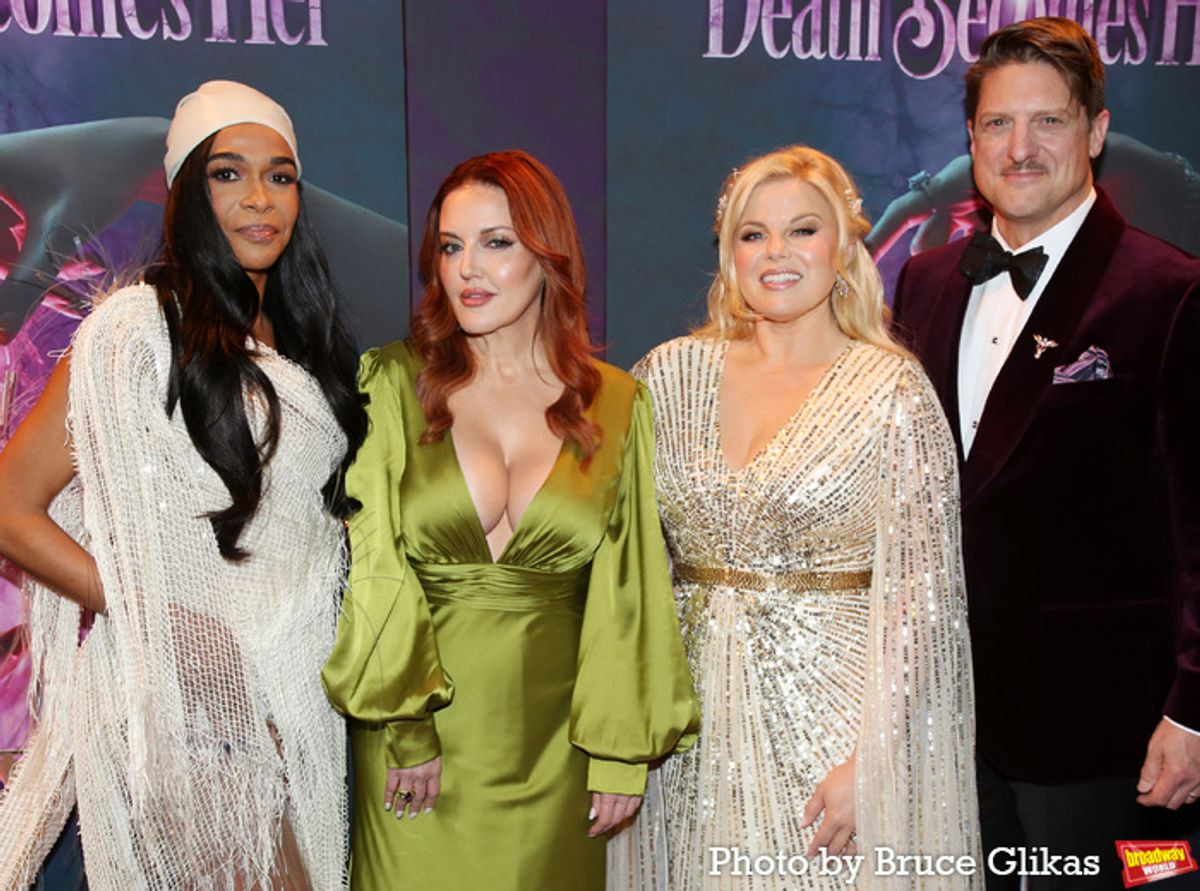 Michelle Williams, Jennifer Simard, Megan Hilty and Christopher Sieber at 