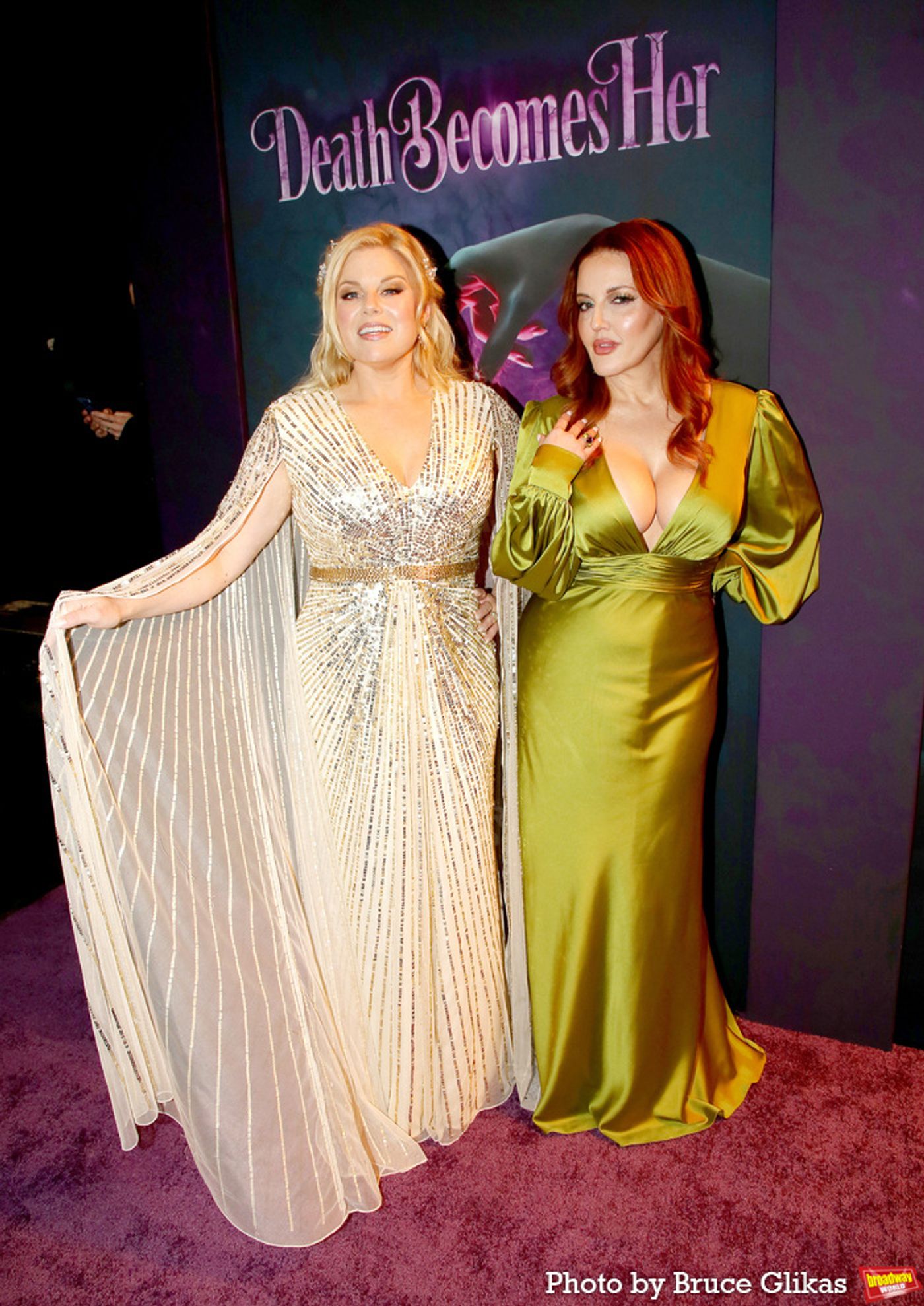 Photos: Cast & Creative Team of DEATH BECOMES HER Walk the Opening Night Purple Carpet Photos: Cast & Creative Team of DEATH BECOMES HER Walk the Opening Night Purple Carpet Image