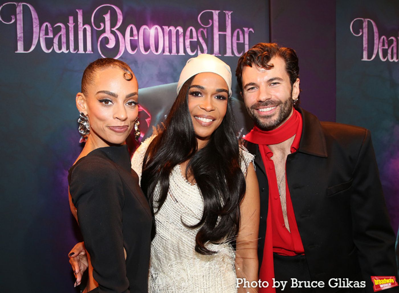 Photos: Cast & Creative Team of DEATH BECOMES HER Walk the Opening Night Purple Carpet Photos: Cast & Creative Team of DEATH BECOMES HER Walk the Opening Night Purple Carpet Image