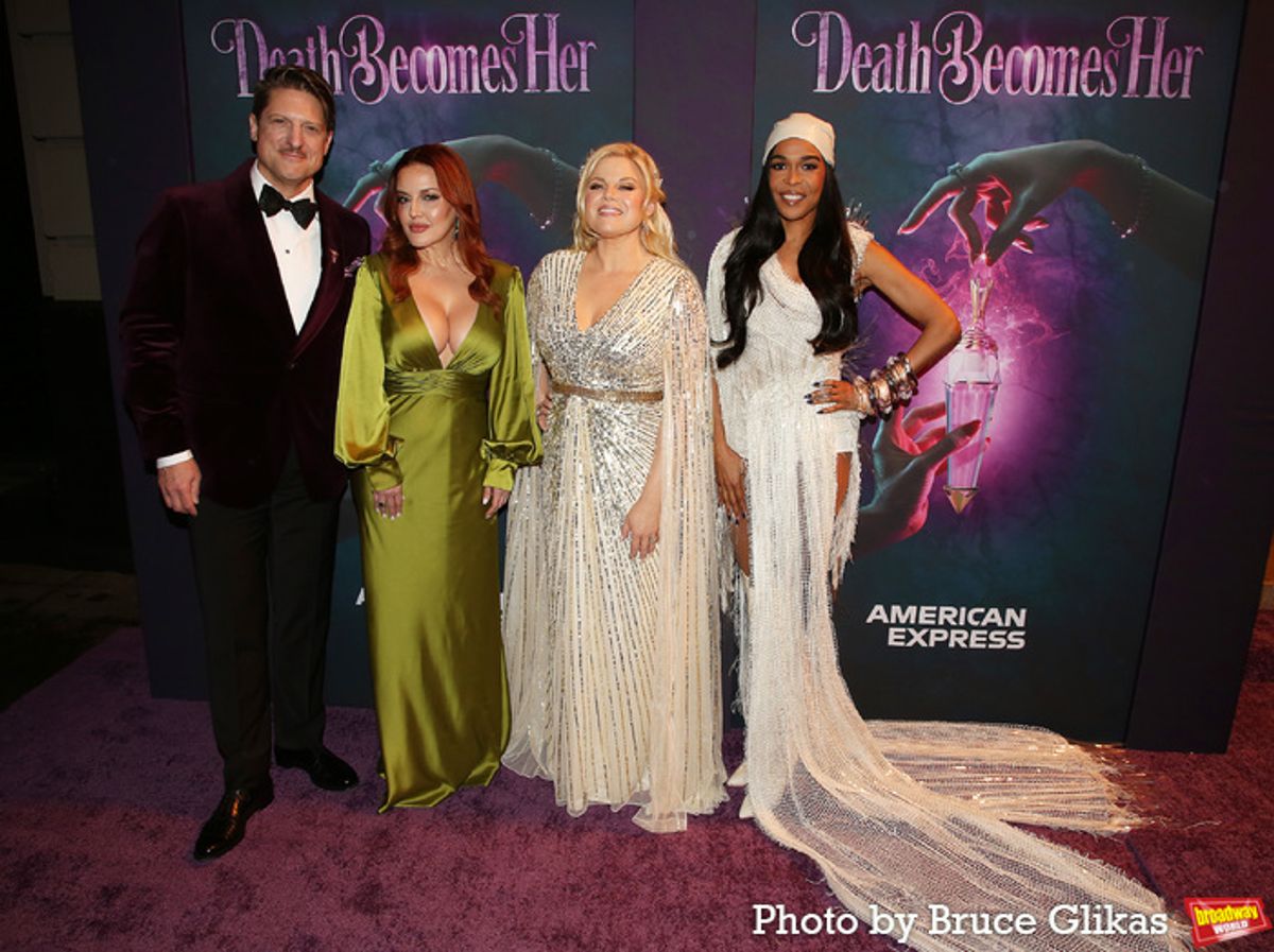 Christopher Sieber, Jennifer Simard, Megan Hilty and Michelle Williams at 
