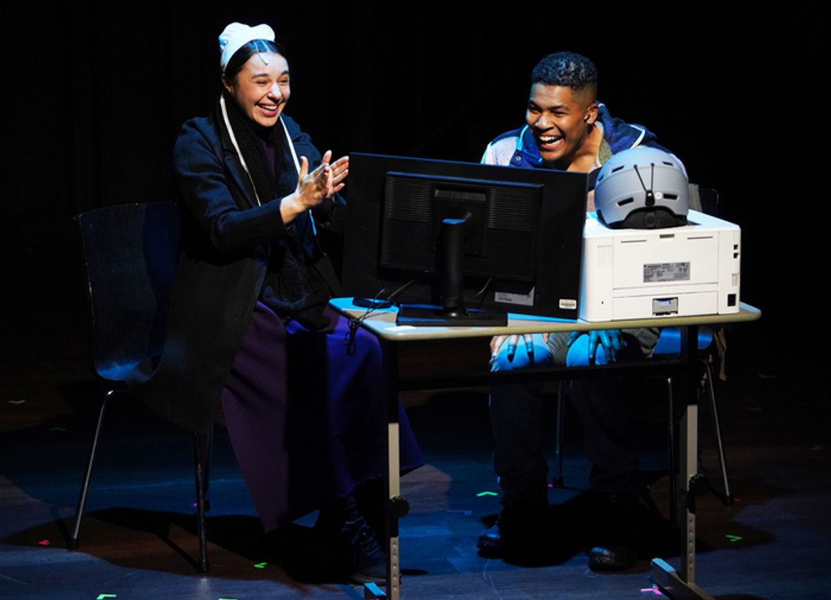 Mia Pinero and Christian Magby at 