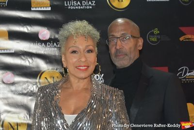 Tamara Tunie (Director Dorothy Dandridge The Musical) and Trey Ellis Photo
