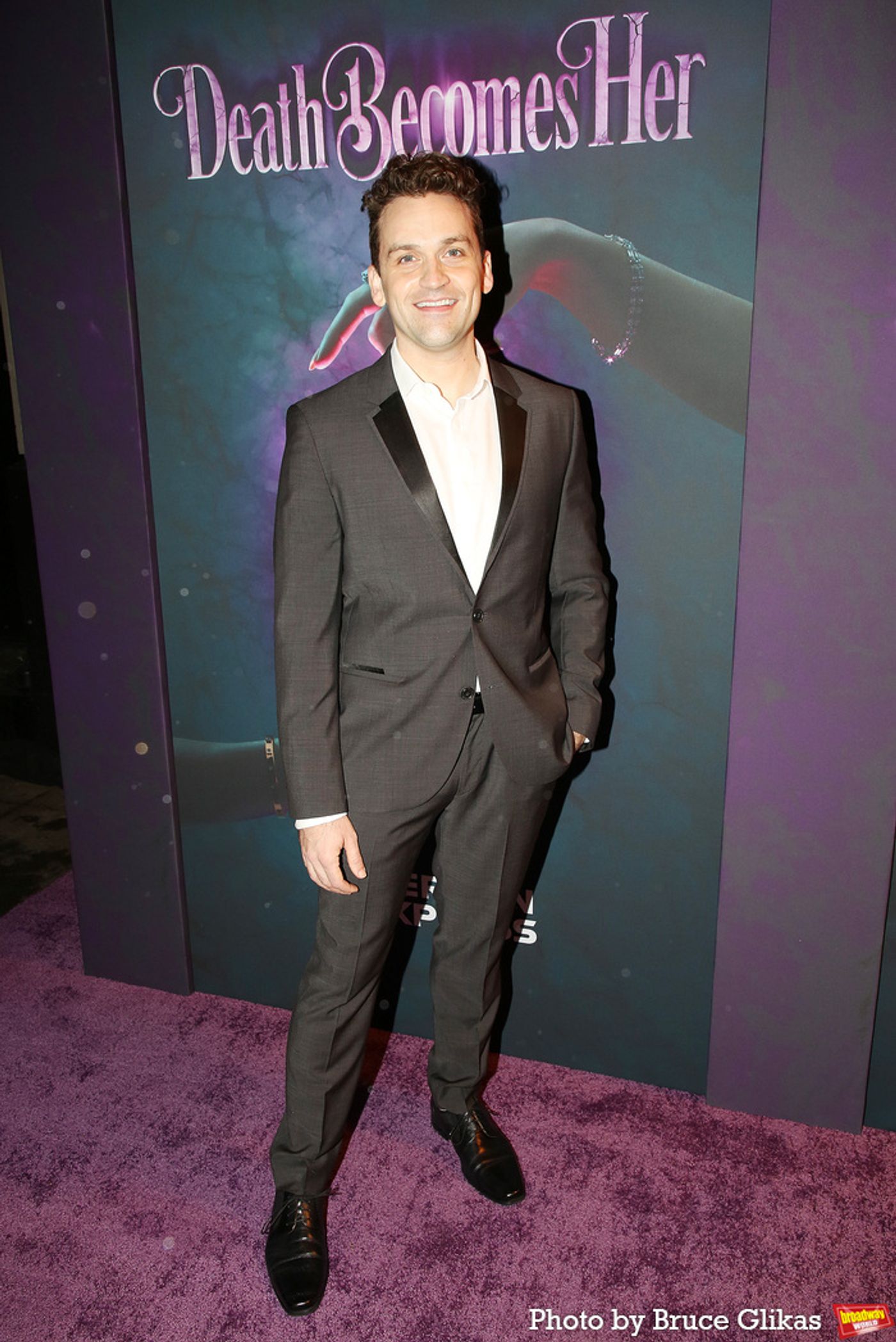 Photos: Cast & Creative Team of DEATH BECOMES HER Walk the Opening Night Purple Carpet  Image