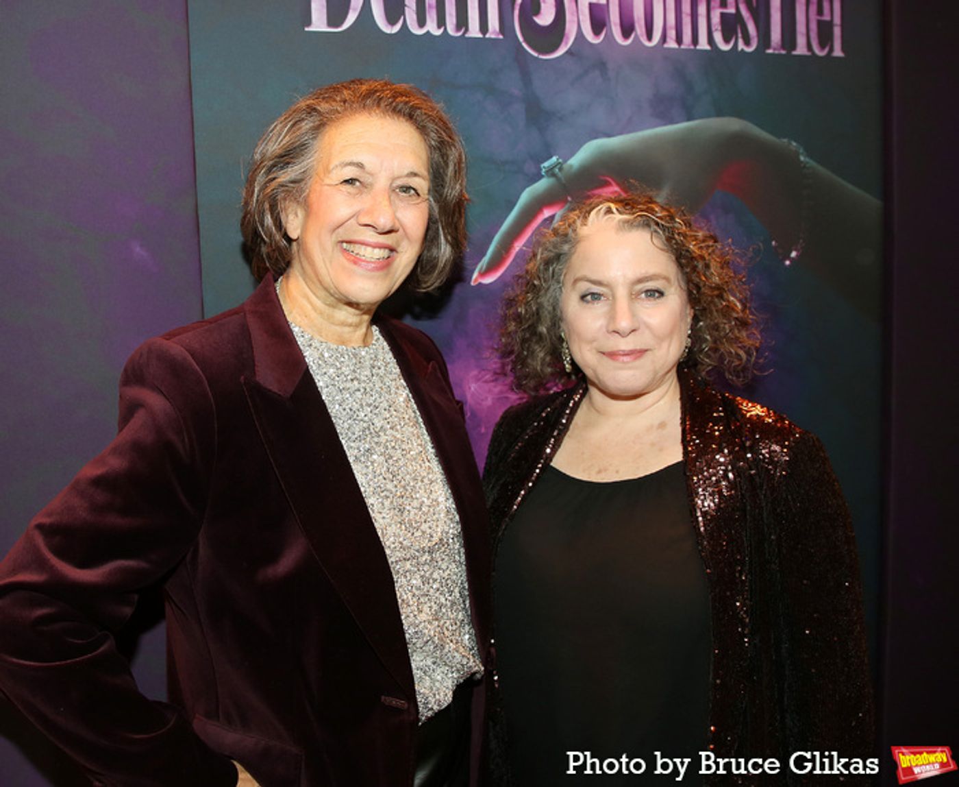 Photos: Cast & Creative Team of DEATH BECOMES HER Walk the Opening Night Purple Carpet Photos: Cast & Creative Team of DEATH BECOMES HER Walk the Opening Night Purple Carpet Image