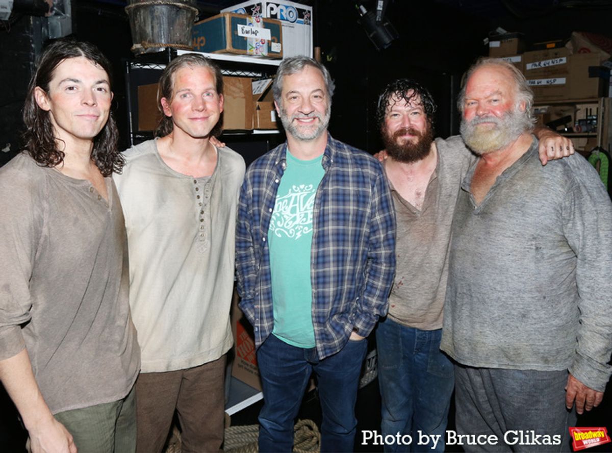 Adrian Blake Enscoe, Stark Sands, Judd Apatow, John Gallagher Jr. and Wayne Duvall at 