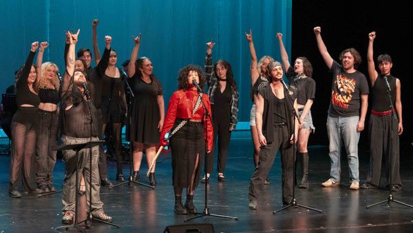 Nick Druzbanski, Carisa Gonzalez, Tyler Ehrenberg, and ensemble Photo