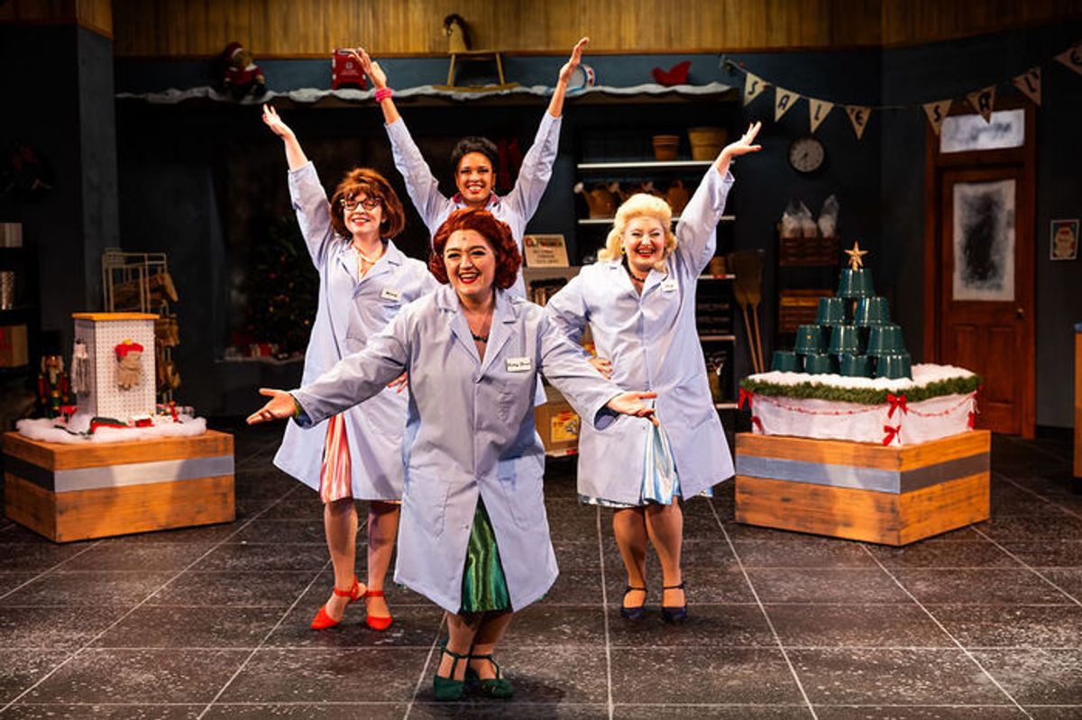 Sarah Morin, with Lisa Kate Joyce, Pearl Scott, and Talia Cutulle at Photos/Video: WINTER WONDERETTES at Greater Boston Stage Company