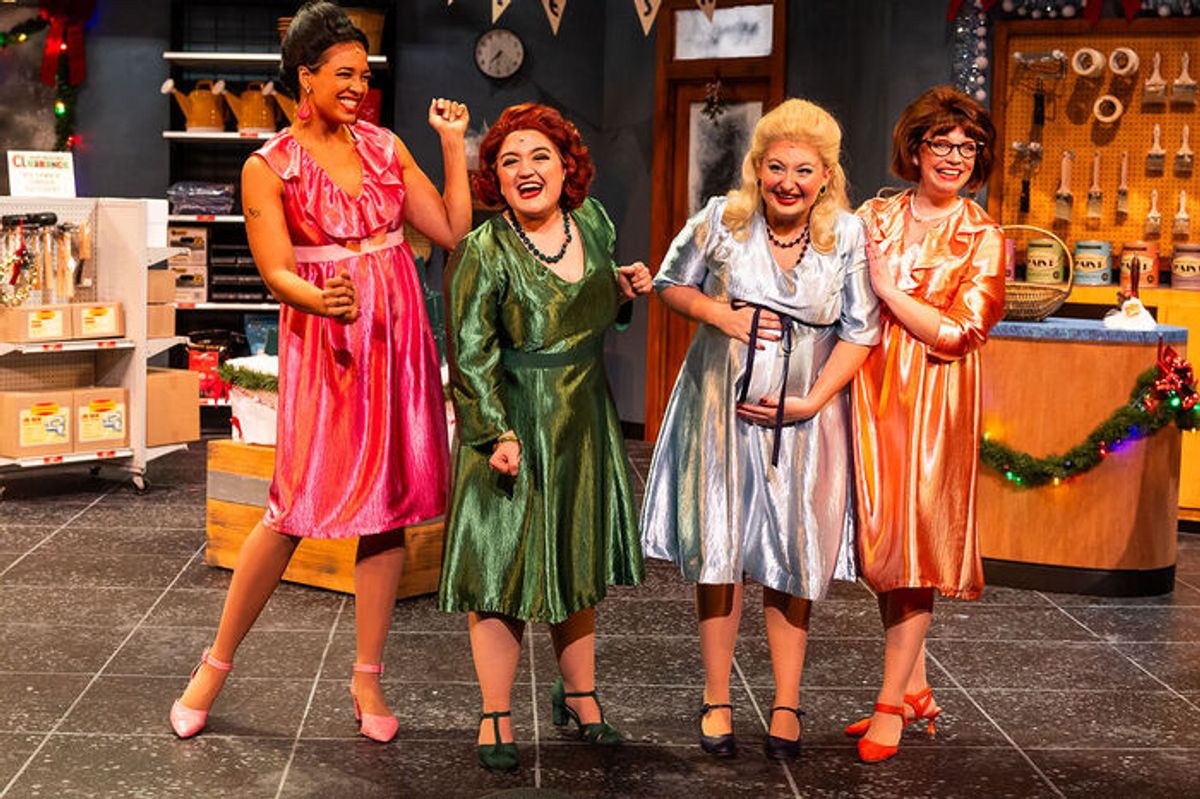 Pearl Scott, Sarah Morin, Talia Cutulle, and Lisa Kate Joyce at Photos/Video: WINTER WONDERETTES at Greater Boston Stage Company