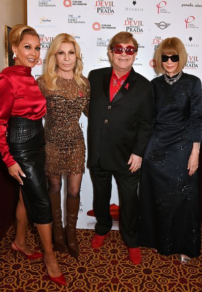 Vanessa Williams, Donatella Versace, Sir Elton John and Dame Anna Wintour  Photo