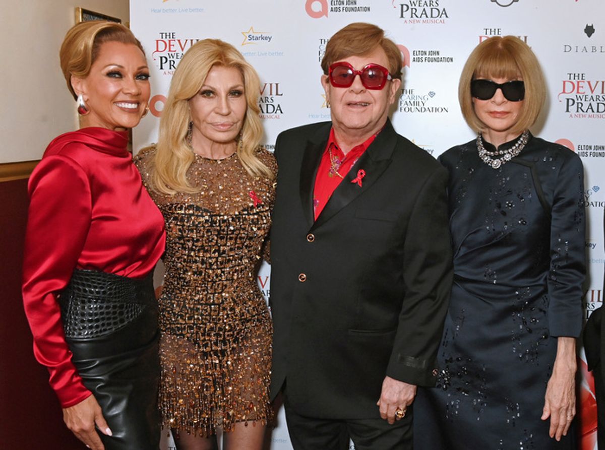 Vanessa Williams, Donatella Versace, Sir Elton John and Dame Anna Wintour  at 