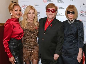 Vanessa Williams, Donatella Versace, Sir Elton John and Dame Anna Wintour  Photo