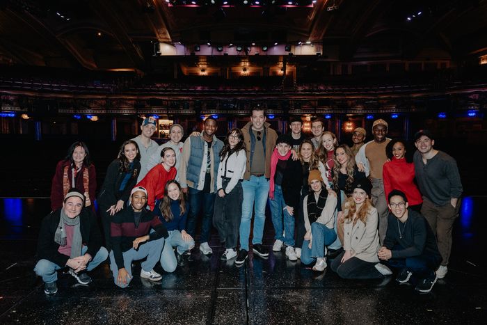 Photos: Zooey Deschanel and Jonathan Scott Visit BACK TO THE FUTURE on Broadway — photo 2 of 9
