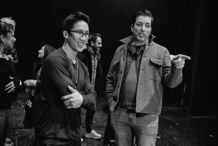 Photos: Zooey Deschanel and Jonathan Scott Visit BACK TO THE FUTURE on Broadway — photo 8 of 9